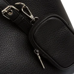 Borsa a spalla nera da Donna con dettagli metallici Lora Ferres