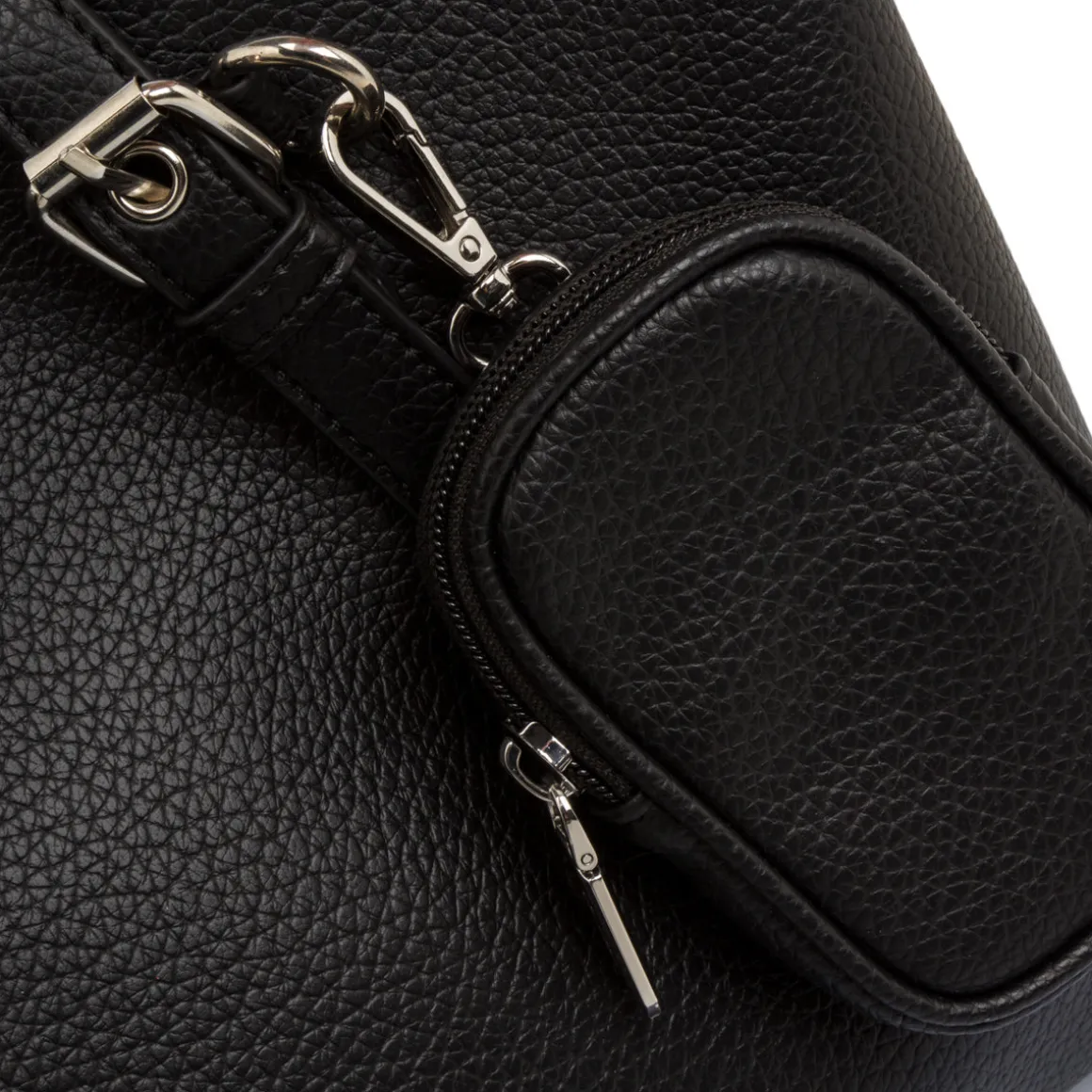 Borsa a spalla nera da Donna con dettagli metallici Lora Ferres