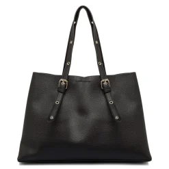 Borsa a spalla nera da Donna con dettagli metallici Lora Ferres