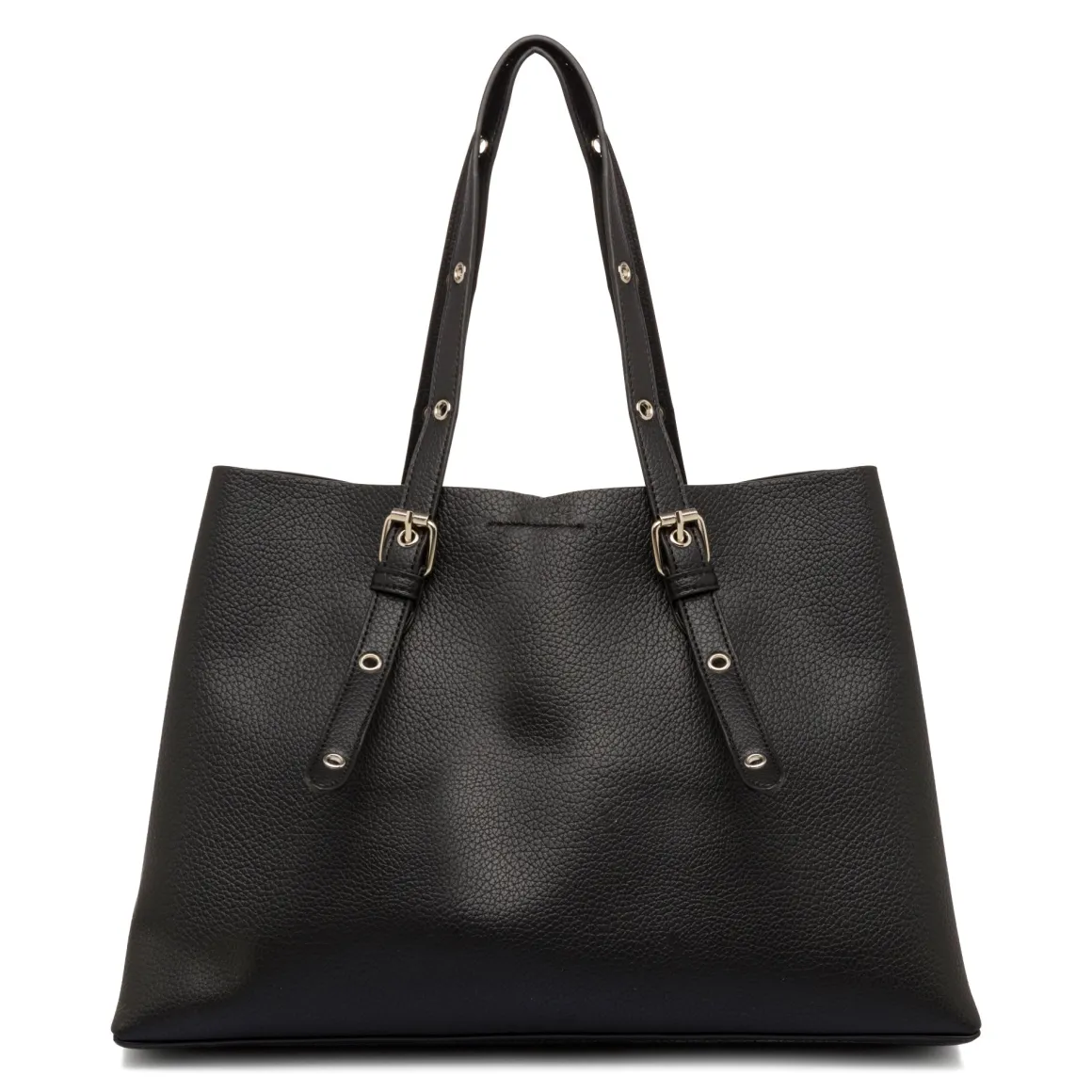 Borsa a spalla nera da Donna con dettagli metallici Lora Ferres