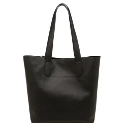 Borsa a spalla nera da Donna con dettagli traforati Lora Ferres