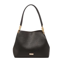 Borsa a spalla nera da Donna con dettagli catena Lora Ferres