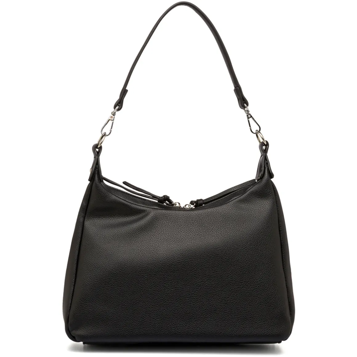 Borsa a spalla nera da Donna con dettagli traforati Lora Ferres
