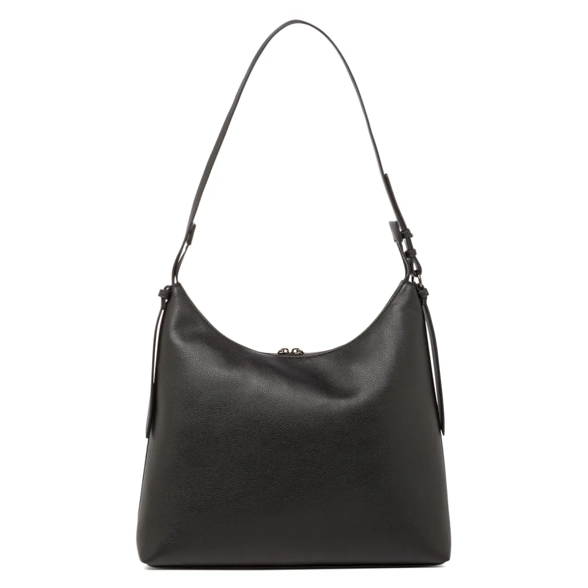 Borsa a spalla nera da Donna con zip e logo Lora Ferres