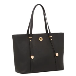 Borsa a spalla nera da Donna con logo Carrera