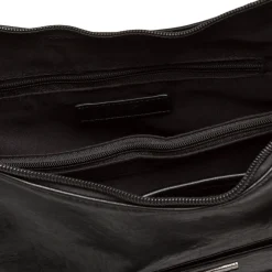 Borsa a Spalla nera da Donna Lora con tasca frontale Ferres
