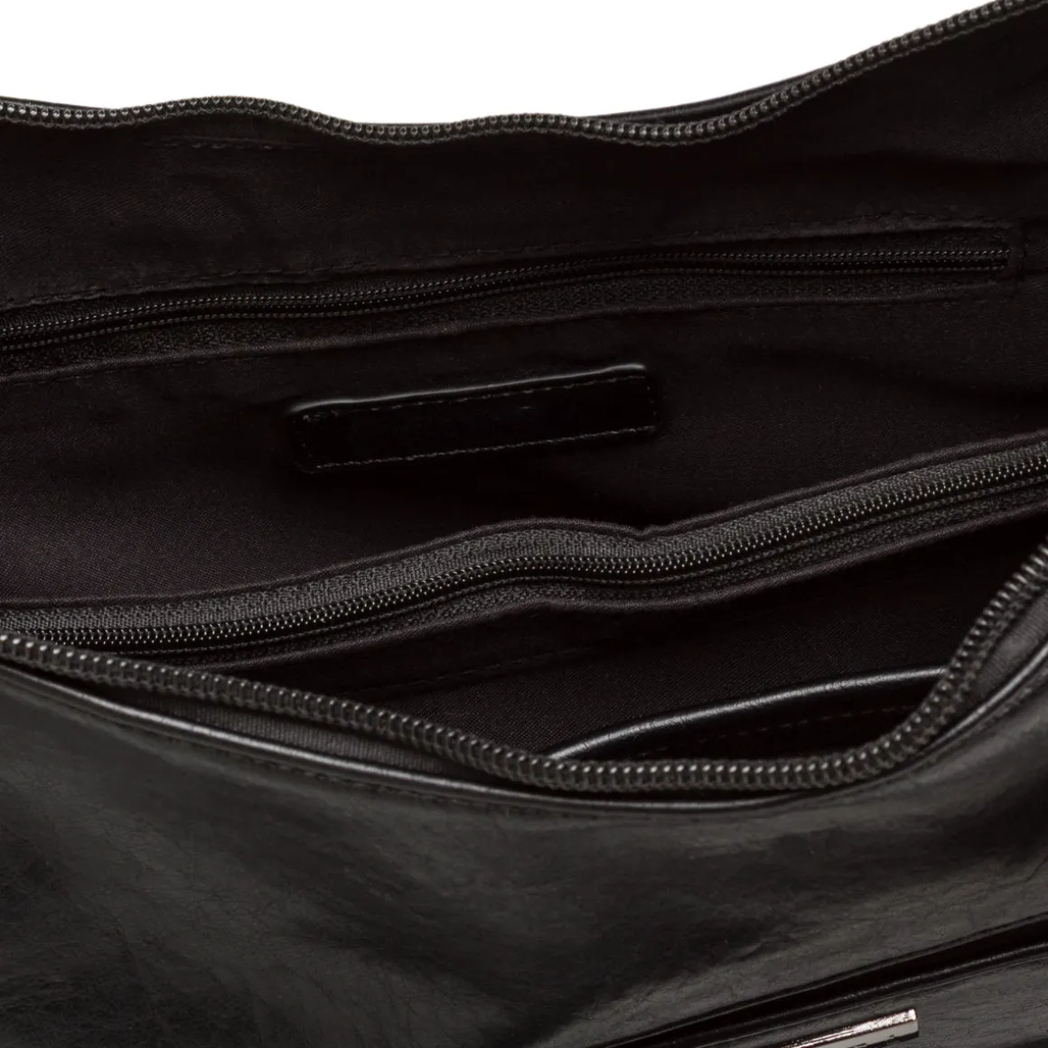 Borsa a Spalla nera da Donna Lora con tasca frontale Ferres