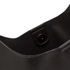 Borsa a spalla nera da Donna con chiusura bottone Lora Ferres