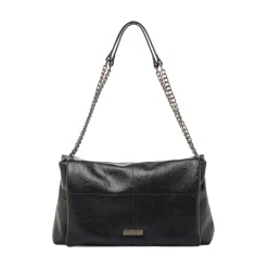 Borsa a Spalla Nera da Donna con manici a Catena Lora Ferres