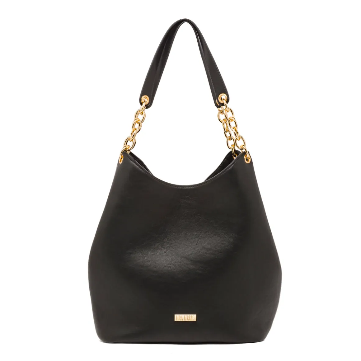 Borsa a spalla nera da Donna con catena Lora Ferres
