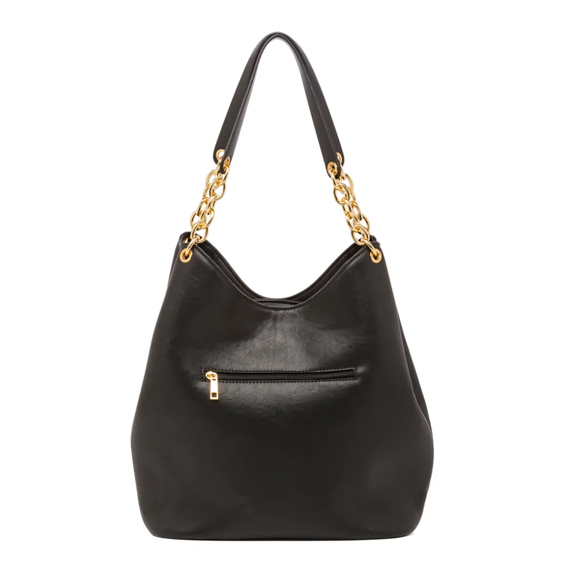 Borsa a spalla nera da Donna con catena Lora Ferres