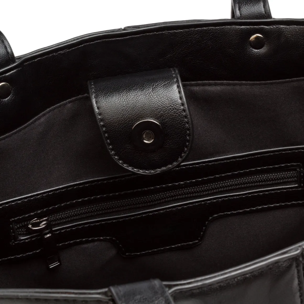 Borsa a spalla nera da Donna effetto stropicciato Lora Ferres