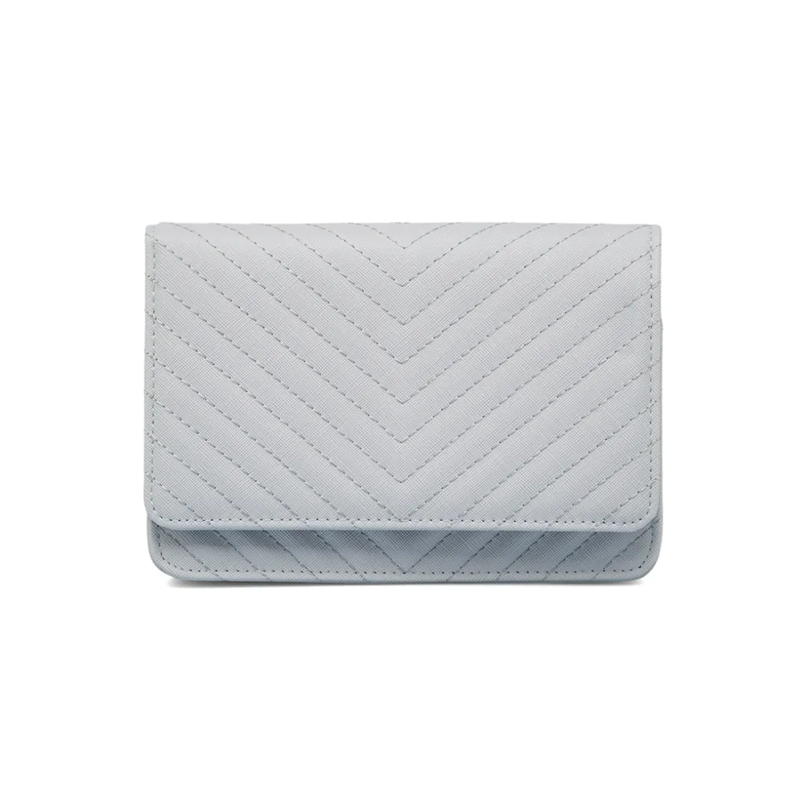 Borsa a tracolla azzurra da Donna con motivo a Chevron Lora Ferres