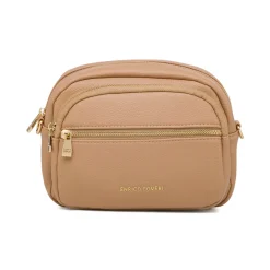 Borsa a tracolla beige da Donna con logo Enrico Coveri