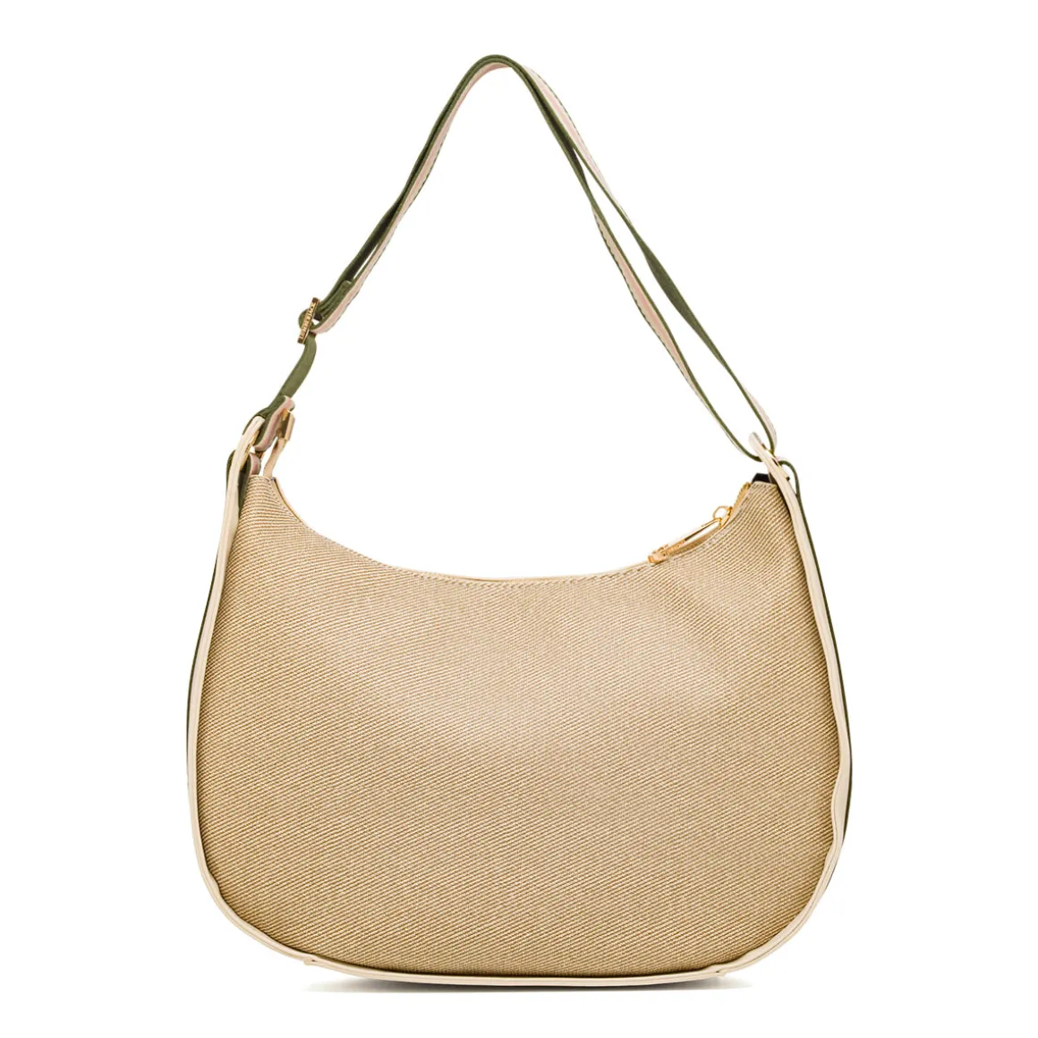 Borsa a tracolla Beige da Donna con logo in metallo Lumberjack