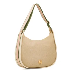 Borsa a tracolla Beige da Donna con logo in metallo Lumberjack