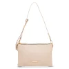 Borsa a tracolla beige da Donna con logo in metallo Lora Ferres