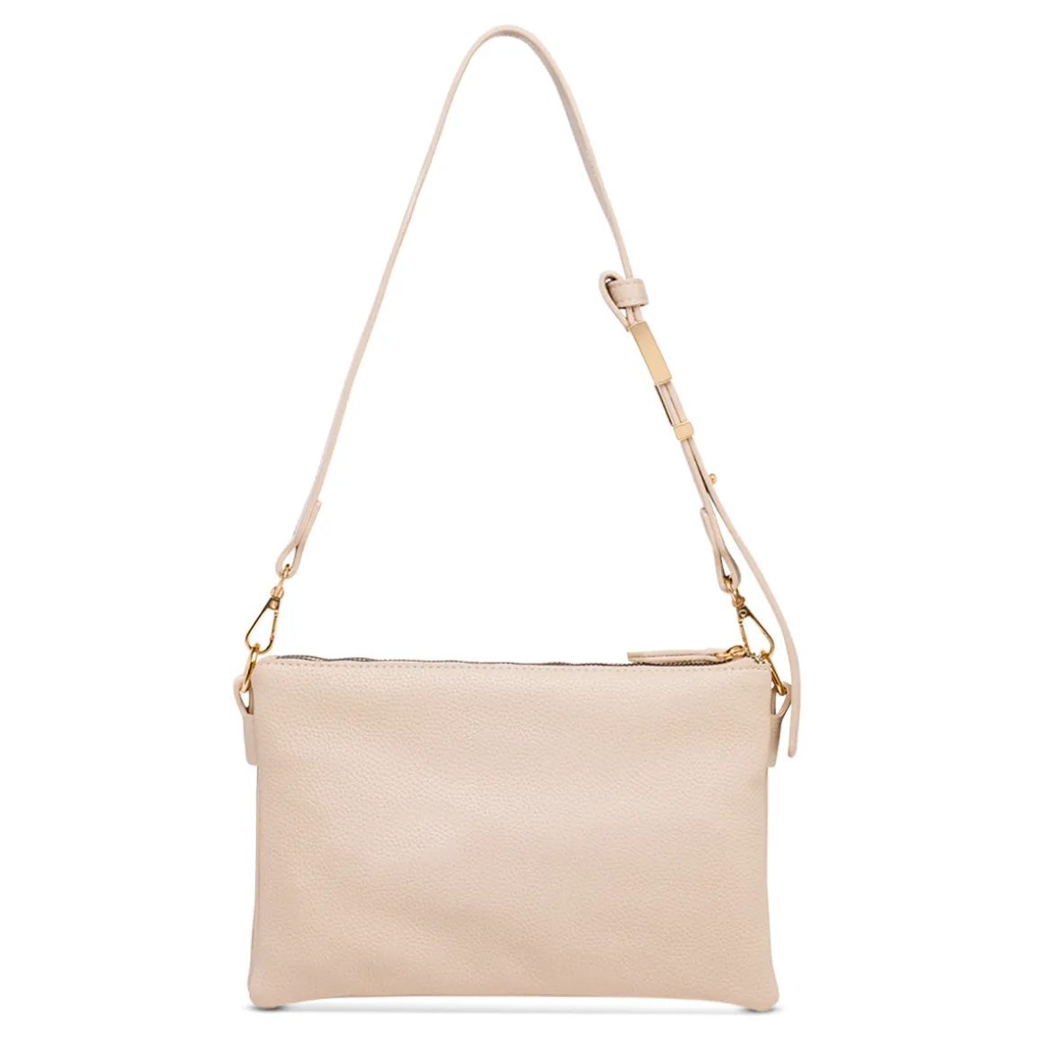 Borsa a tracolla beige da Donna con logo in metallo Lora Ferres