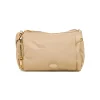 Borsa a tracolla beige da Donna in tessuto lucido con logo Swish Jeans