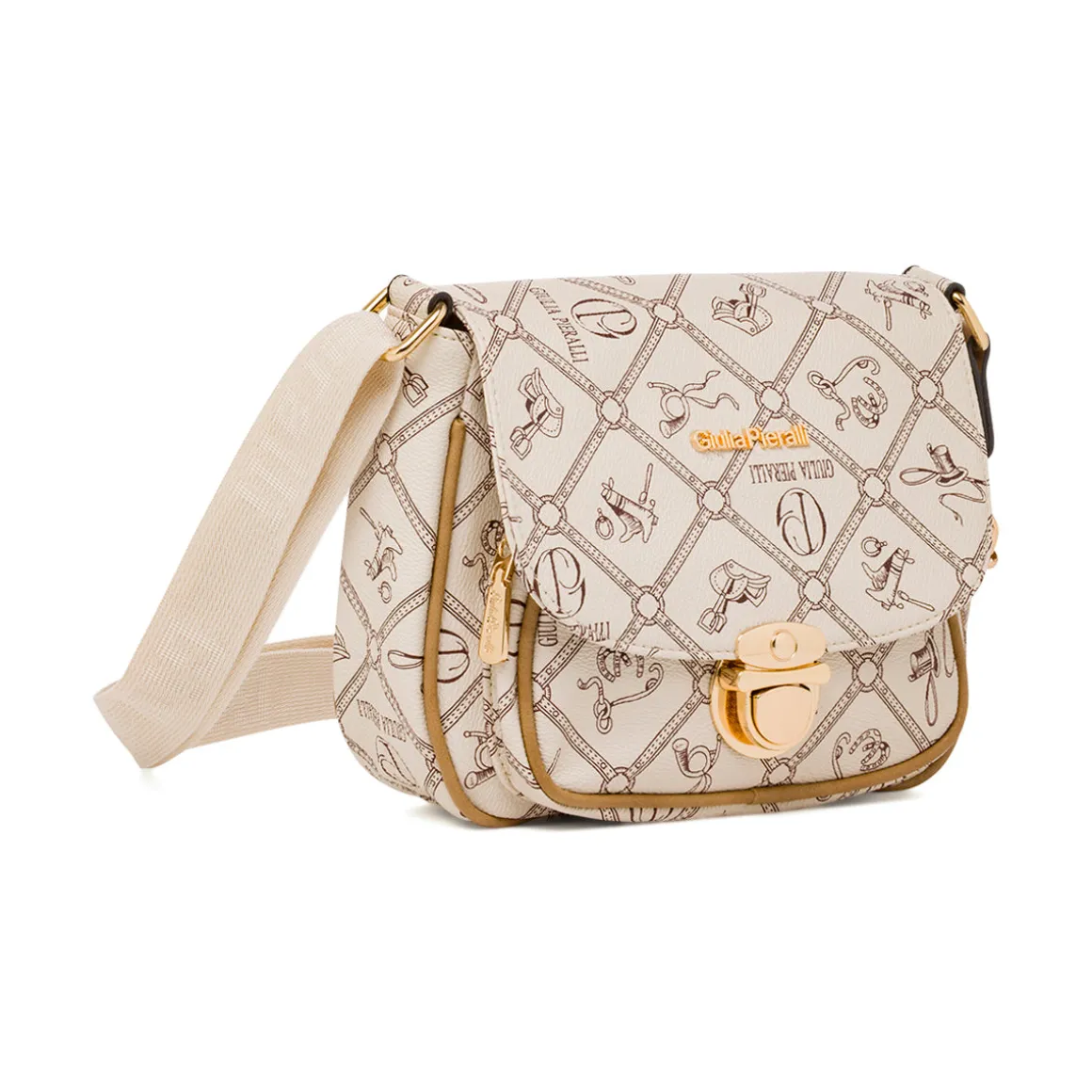 Borsa a tracolla Bianca da Donna con stampa all over Giulia Pieralli