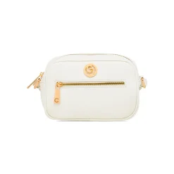 Borsa a Tracolla Bianca da Donna con logo dorato Carrera Jeans