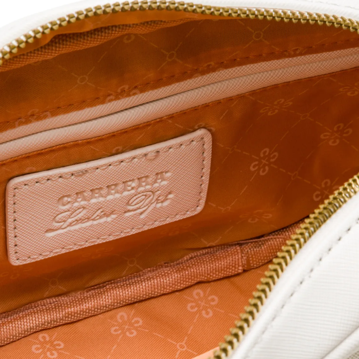 Borsa a Tracolla Bianca da Donna con logo dorato Carrera Jeans