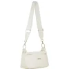 Borsa a tracolla bianca da Donna con tasche e logo Lora Ferres