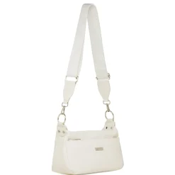 Borsa a tracolla bianca da Donna con tasche e logo Lora Ferres