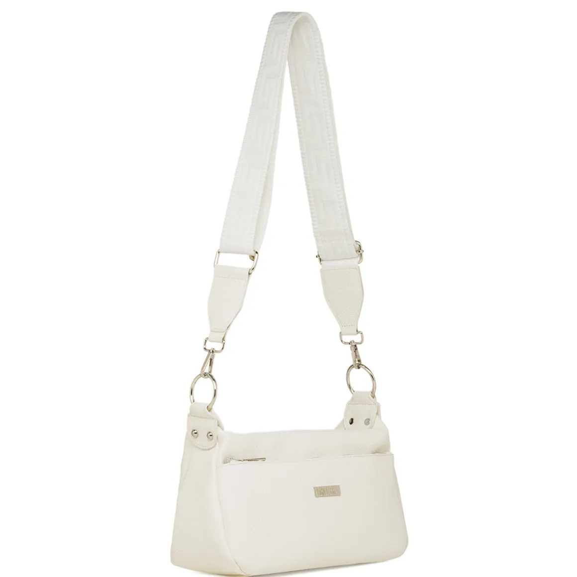 Borsa a tracolla bianca da Donna con tasche e logo Lora Ferres