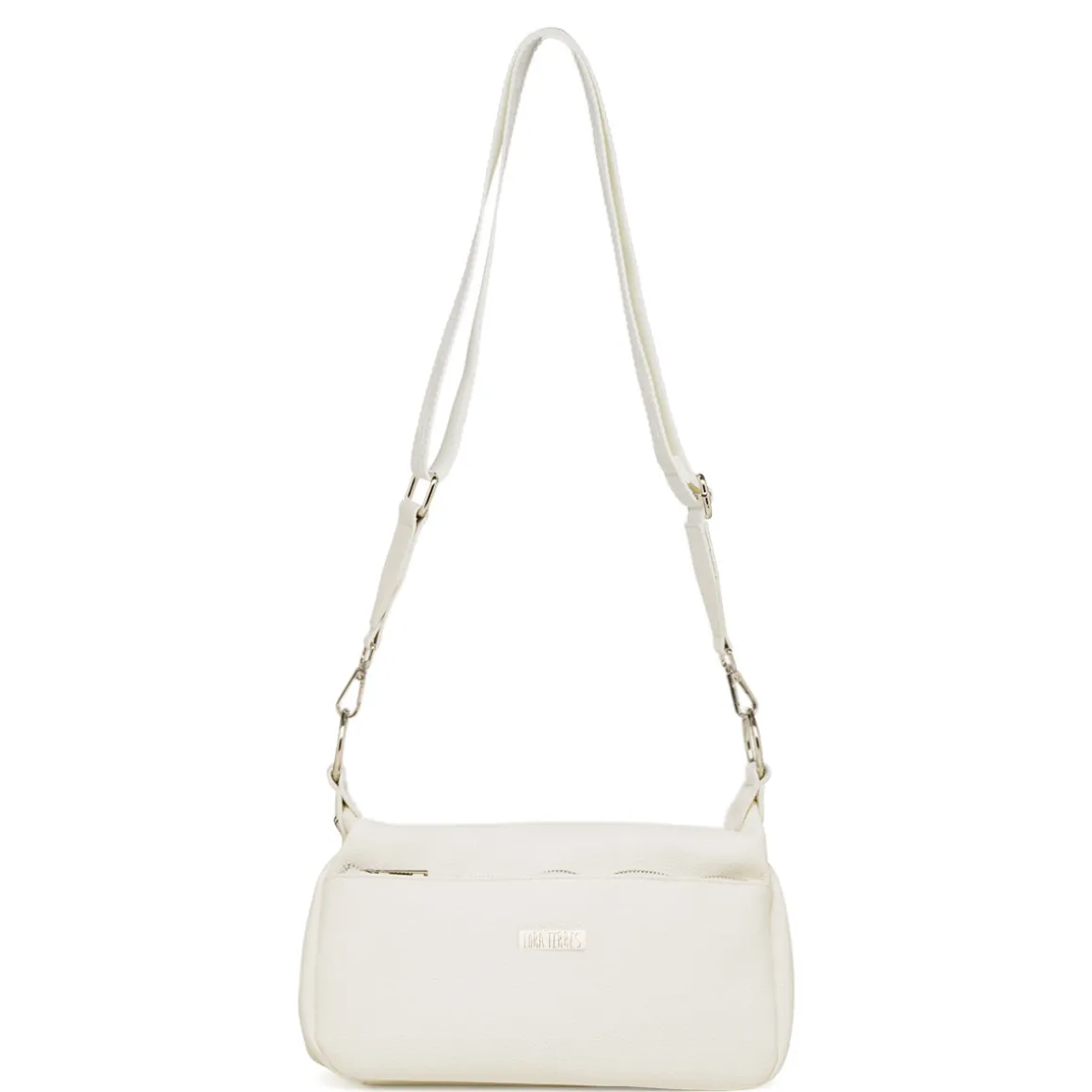 Borsa a tracolla bianca da Donna con tasche e logo Lora Ferres