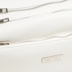 Borsa a tracolla bianca da Donna con tasche e logo Lora Ferres