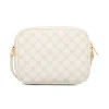Borsa a tracolla Bianco Off White con logo stampato e zip dorata Carrera Jeans
