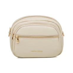 Borsa a tracolla bianco off-white da Donna con dettagli dorati Enrico Coveri