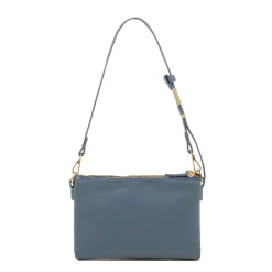 Borsa a tracolla Blu con logo regolabile da Donna e tripla cerinera Lora Ferres