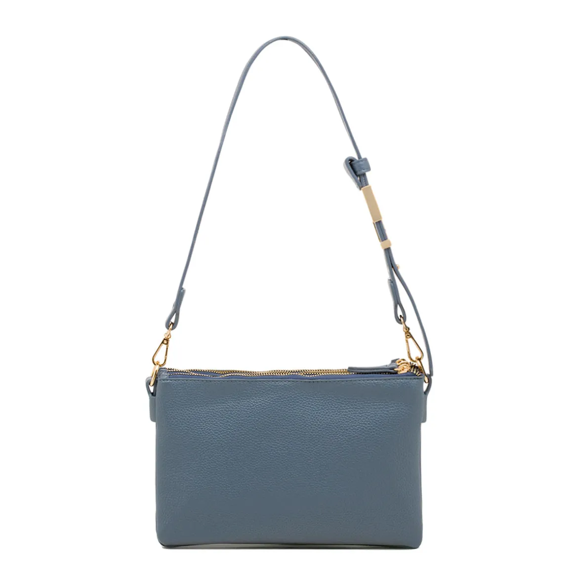 Borsa a tracolla Blu con logo regolabile da Donna e tripla cerinera Lora Ferres