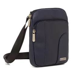 Borsa a tracolla blu da Uomo con logo frontale Carrera