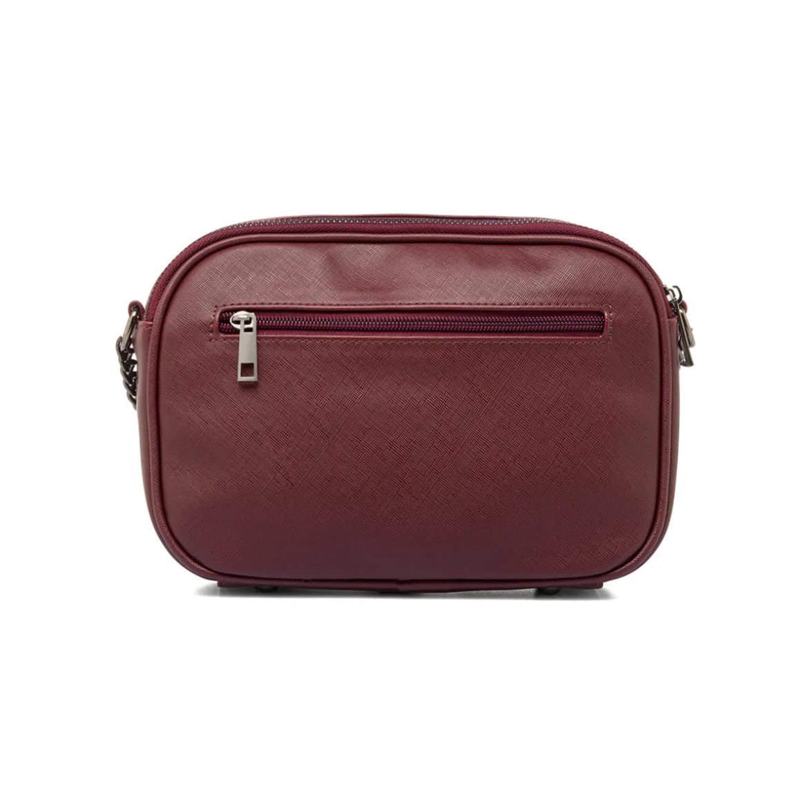 Borsa a tracolla Bordeaux da Donna con chiusura zip Lora Ferres