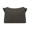 Borsa a Tracolla da Donna Nera con Stampa Logo All Over Swish Jeans