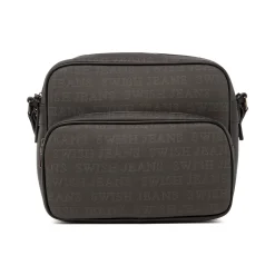 Borsa a Tracolla da Donna Nera con Doppia Tasca Swish Jeans