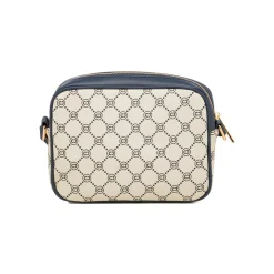Borsa a tracolla da Donna bianco off-white e blu con logo Carrera Jeans