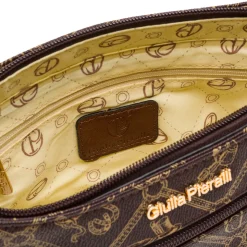 Borsa a tracolla marrone da Donna con logo Giulia Pieralli