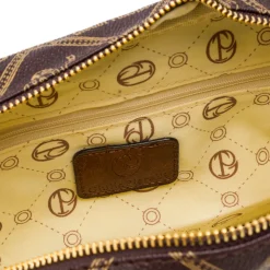 Borsa a tracolla marrone da Donna con stampa logo All Over Giulia Pieralli