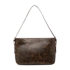 Borsa a tracolla marrone da Donna con dettagli zip Lora Ferres