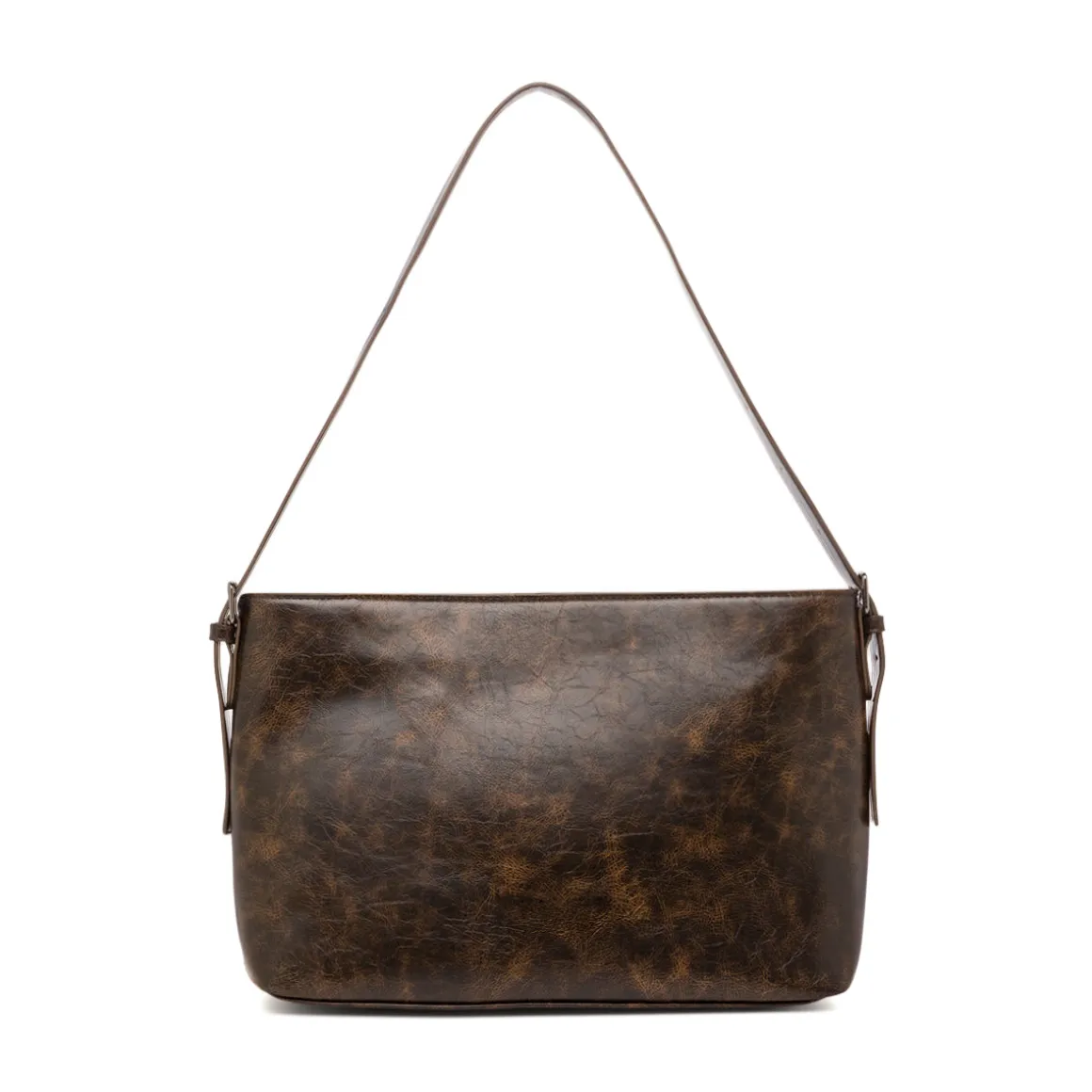 Borsa a tracolla marrone da Donna con dettagli zip Lora Ferres