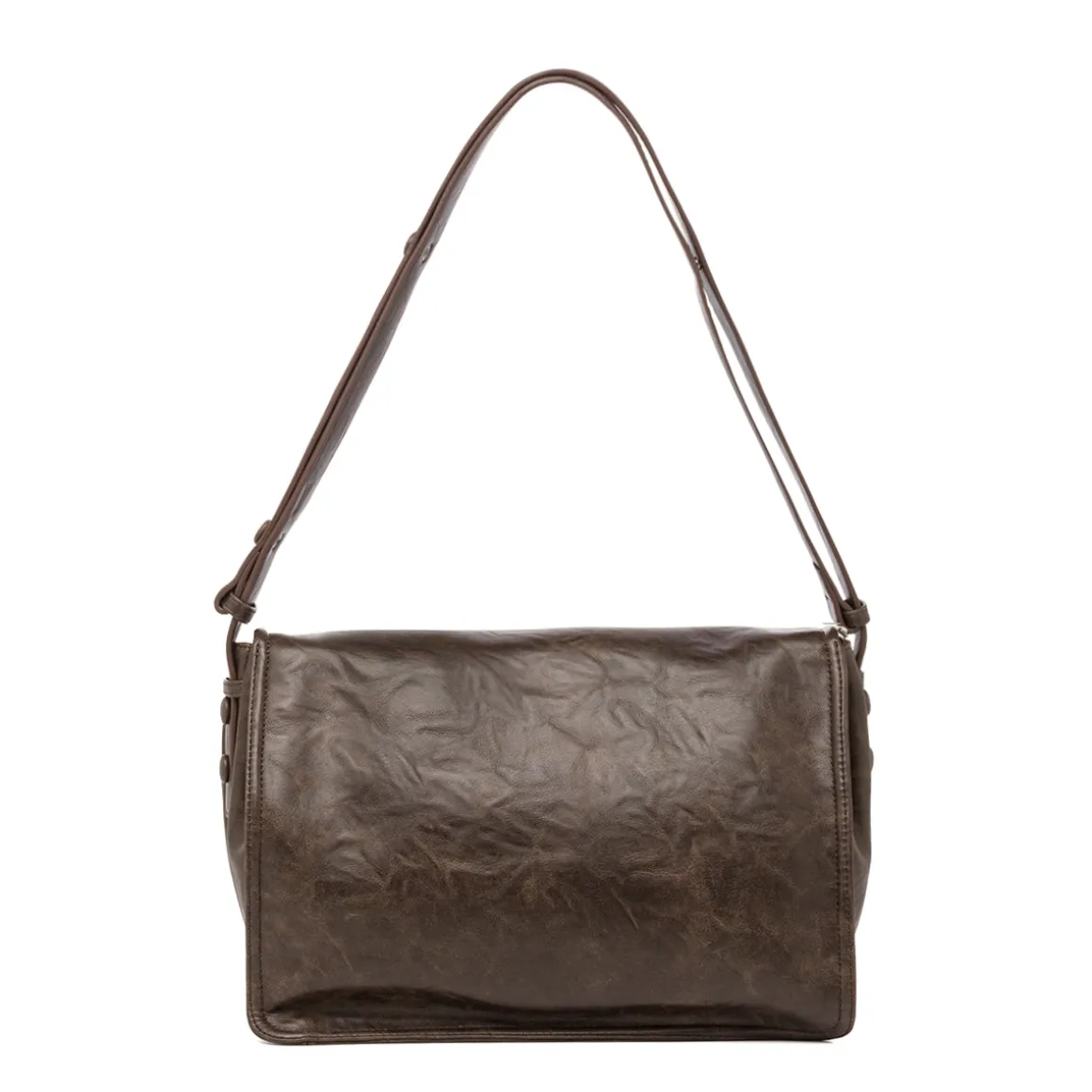 Borsa a tracolla marrone da Donna con Patta Lora Ferres