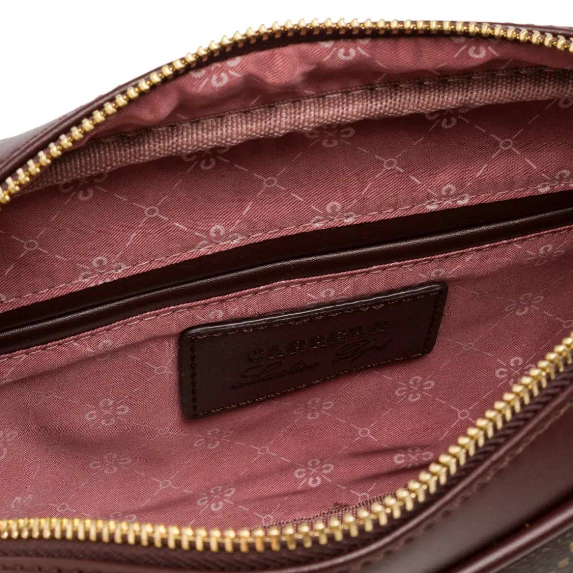 Borsa a tracolla marrone da Donna con logo Carrera