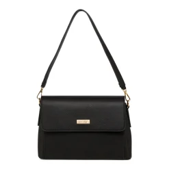 Borsa a tracolla nera da Donna con logo in metallo Lora Ferres