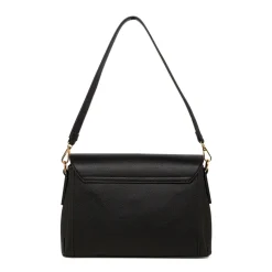 Borsa a tracolla nera da Donna con logo in metallo Lora Ferres
