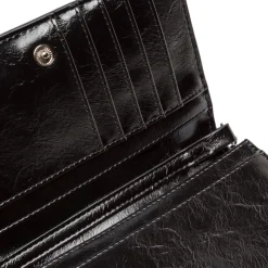 Borsa a tracolla nera da Donna effetto vernice Lora Ferres