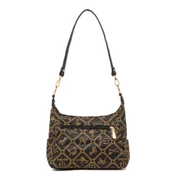 Borsa a tracolla nera da Donna con stampa All Over Giulia Pieralli